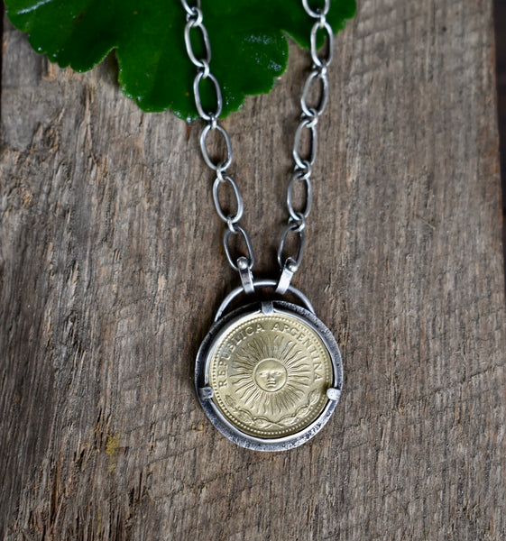 Sun Coin "Shine On" Necklace